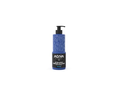 Agiva After Shave Cream Cologne Tsunami - Erfrischendes und Beruhigendes Aftershave für Männer - 400 ml von Agiva