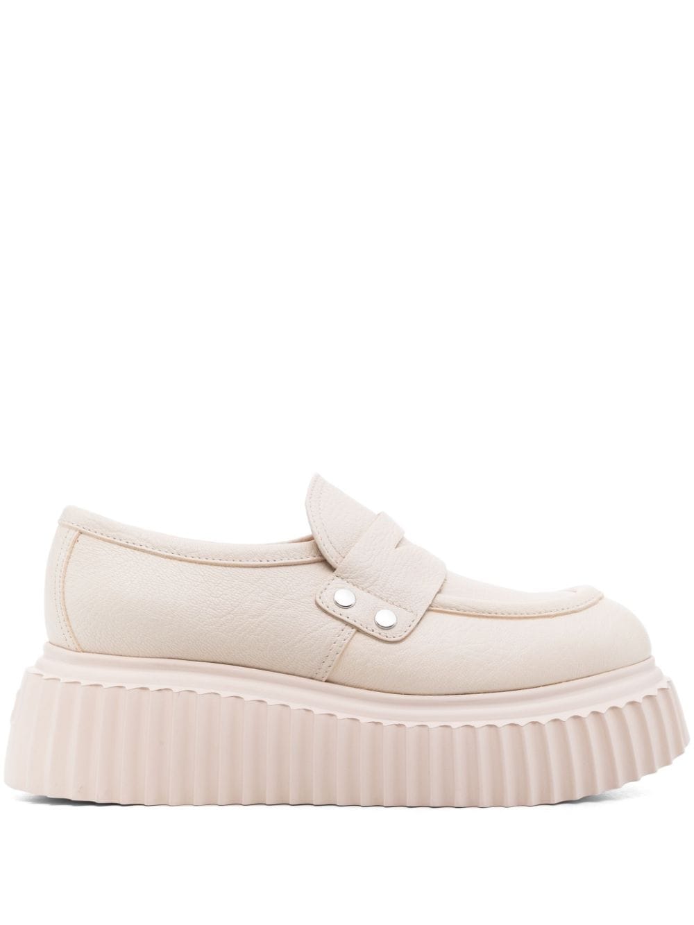 AGL Loafer mit Plateausohle - Nude von AGL