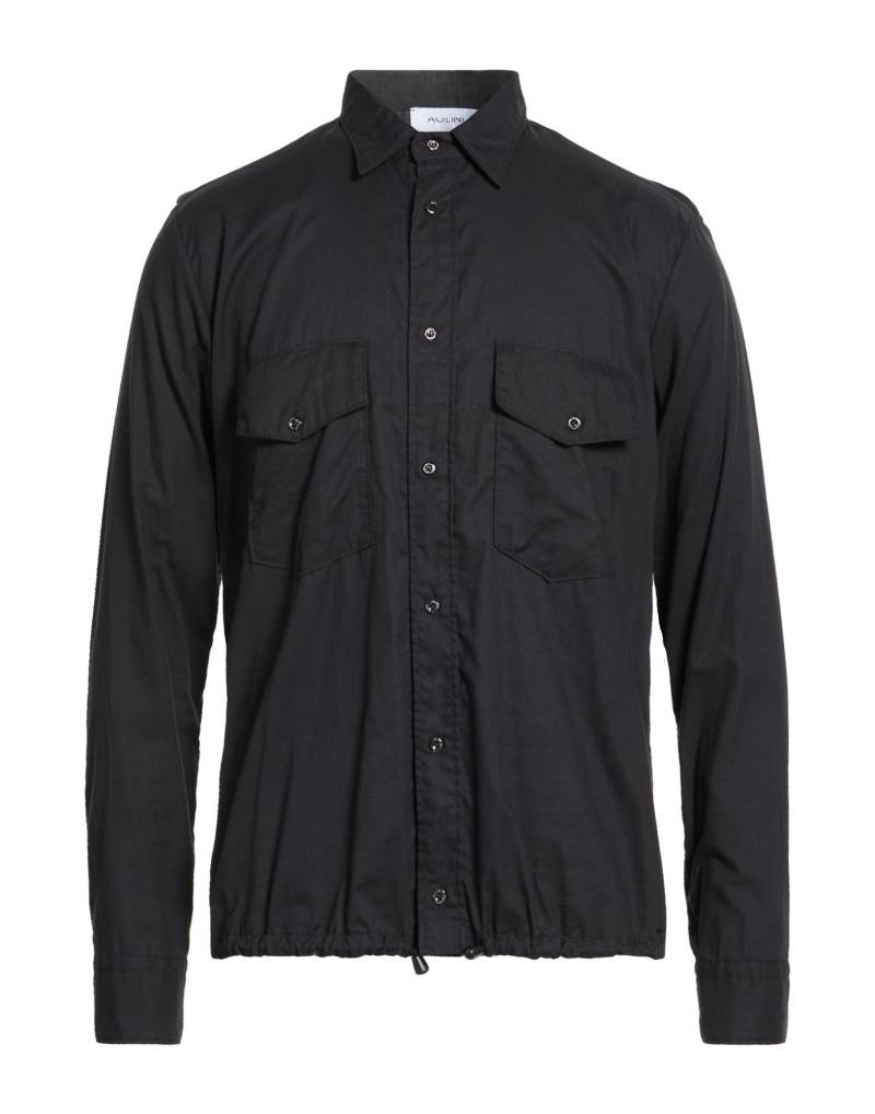 AGLINI Hemd Herren Schwarz von AGLINI