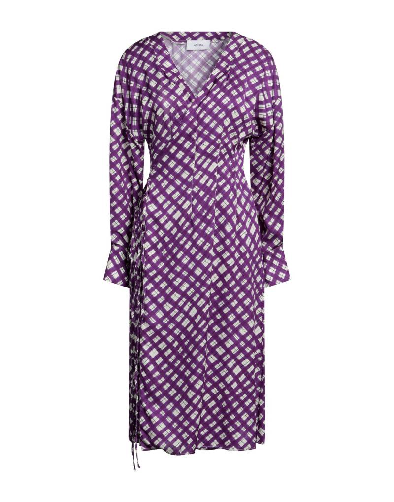 AGLINI Midi-kleid Damen Violett von AGLINI