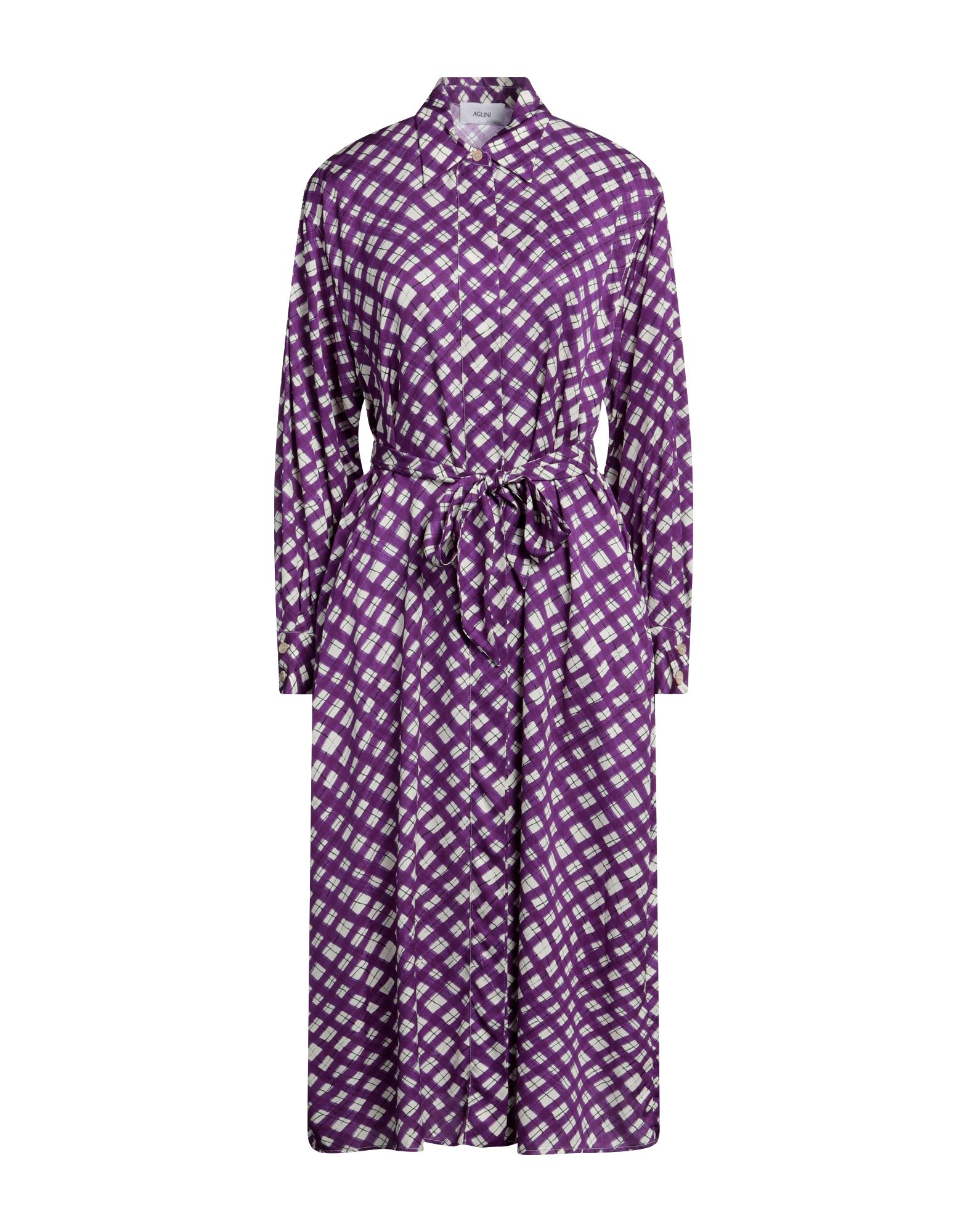 AGLINI Midi-kleid Damen Violett von AGLINI