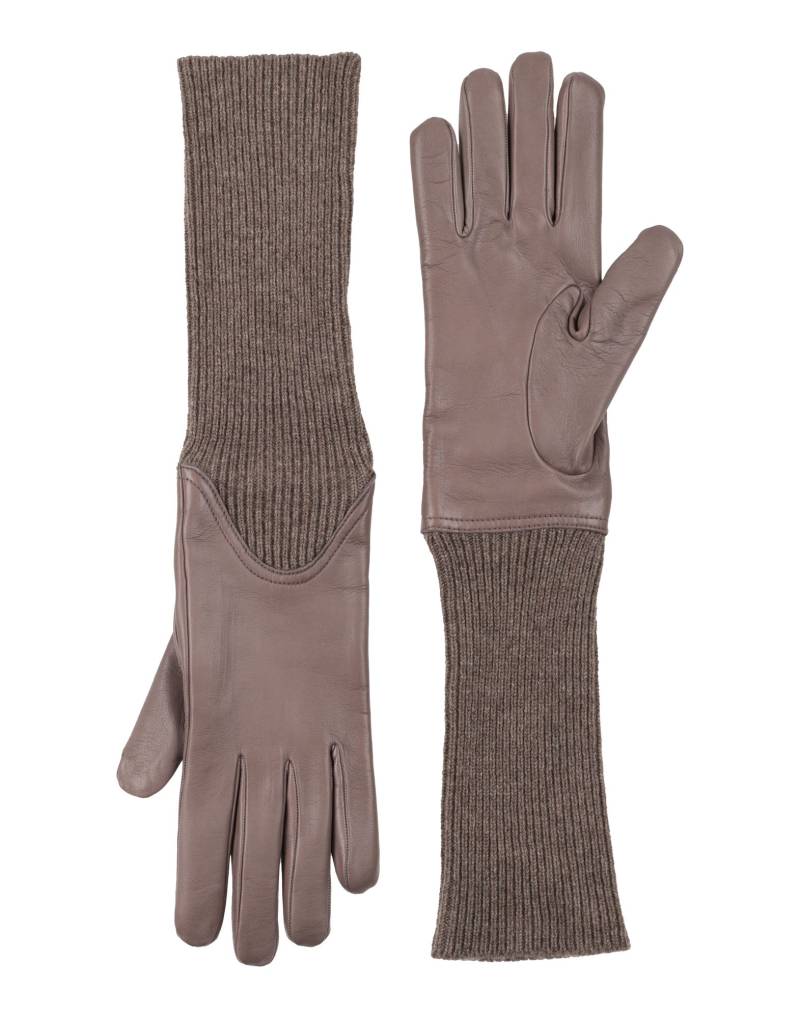 AGNONA Handschuhe Damen Maulwurfsgrau von AGNONA