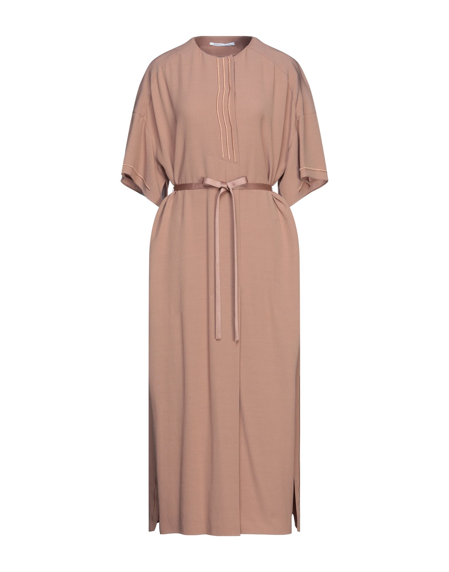 AGNONA Maxi-kleid Damen Hellbraun von AGNONA