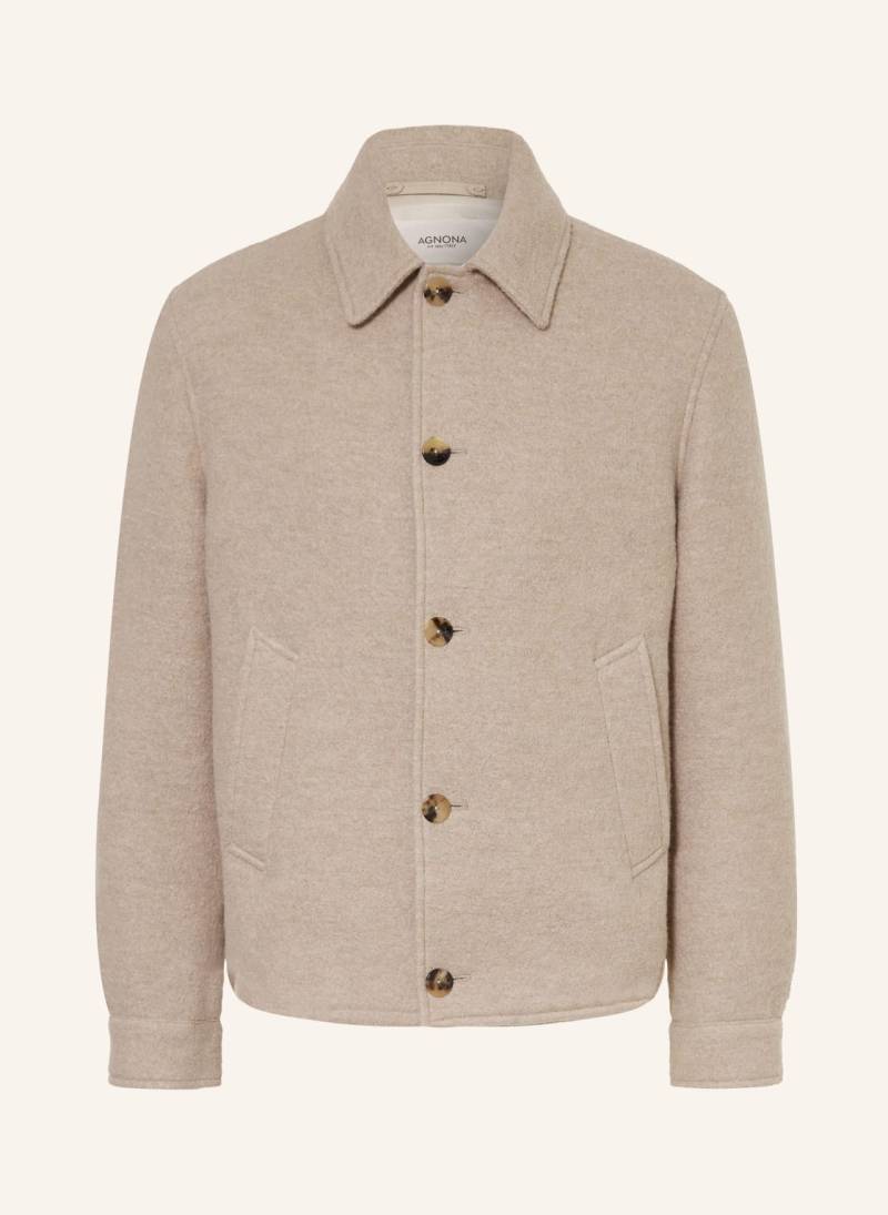 Agnona Alpaka-Blouson beige von AGNONA