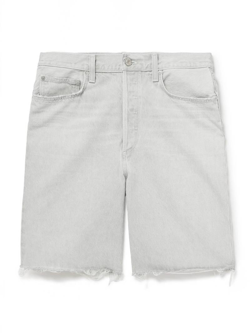AGOLDE - Anson Straight-Leg Frayed Organic Denim Shorts - Men - Gray - UK/US 36 AGOLDE - Anson Straight-Leg Frayed Organic Denim Shorts - Men - Gray - UK/US 36 von AGOLDE