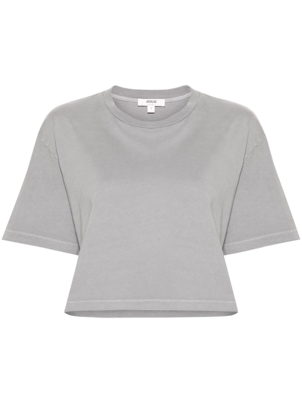 AGOLDE Anya Cropped-T-Shirt - Grau von AGOLDE