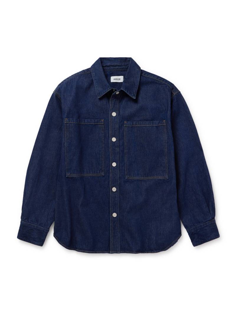 AGOLDE - Atticus Denim Shirt - Men - Blue - S von AGOLDE