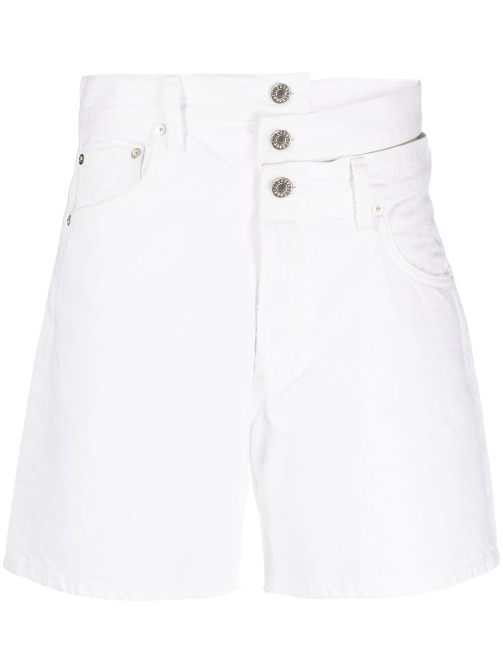 AGOLDE Jeans-Shorts mit gebrochenem Bund - Weiß von AGOLDE