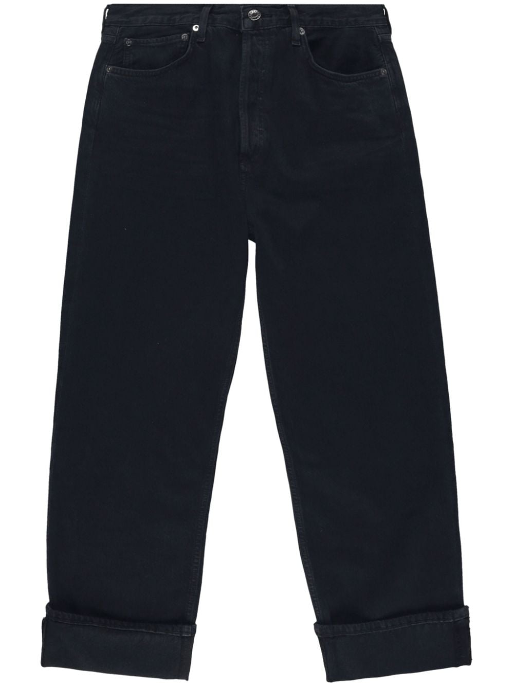 AGOLDE Fran Jeans mit geradem Bein - Schwarz von AGOLDE