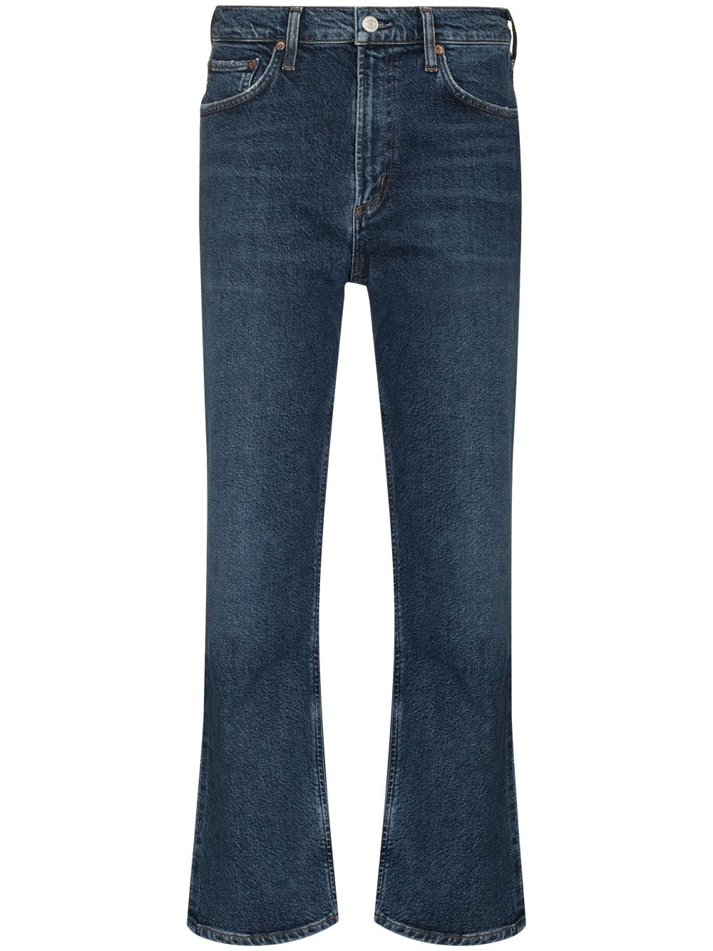 AGOLDE Gerade Cropped-Jeans - Blau von AGOLDE