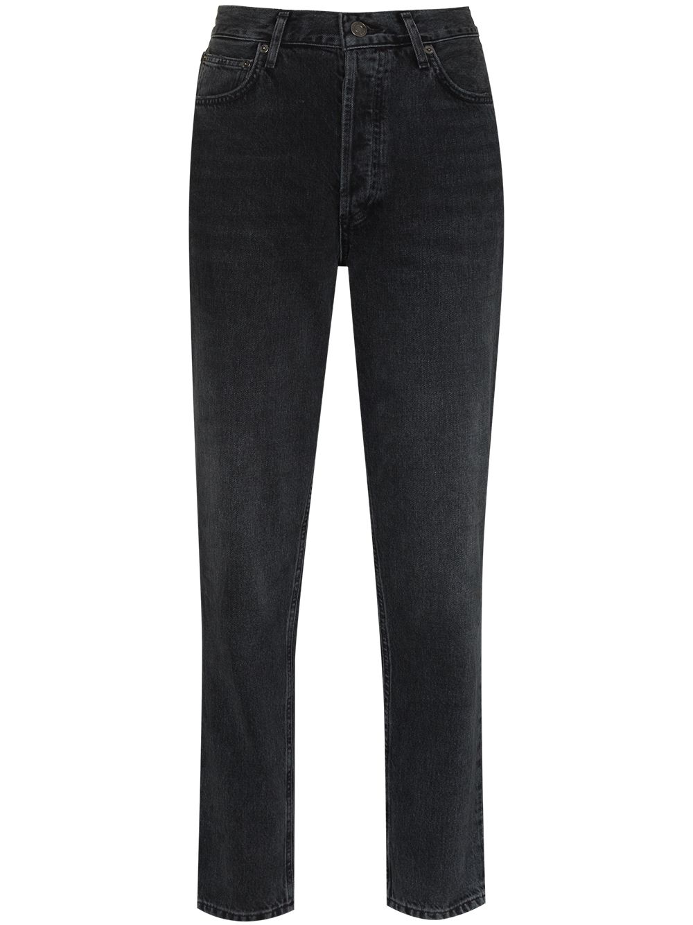 AGOLDE Hoch sitzende Tapered-Jeans - Schwarz von AGOLDE