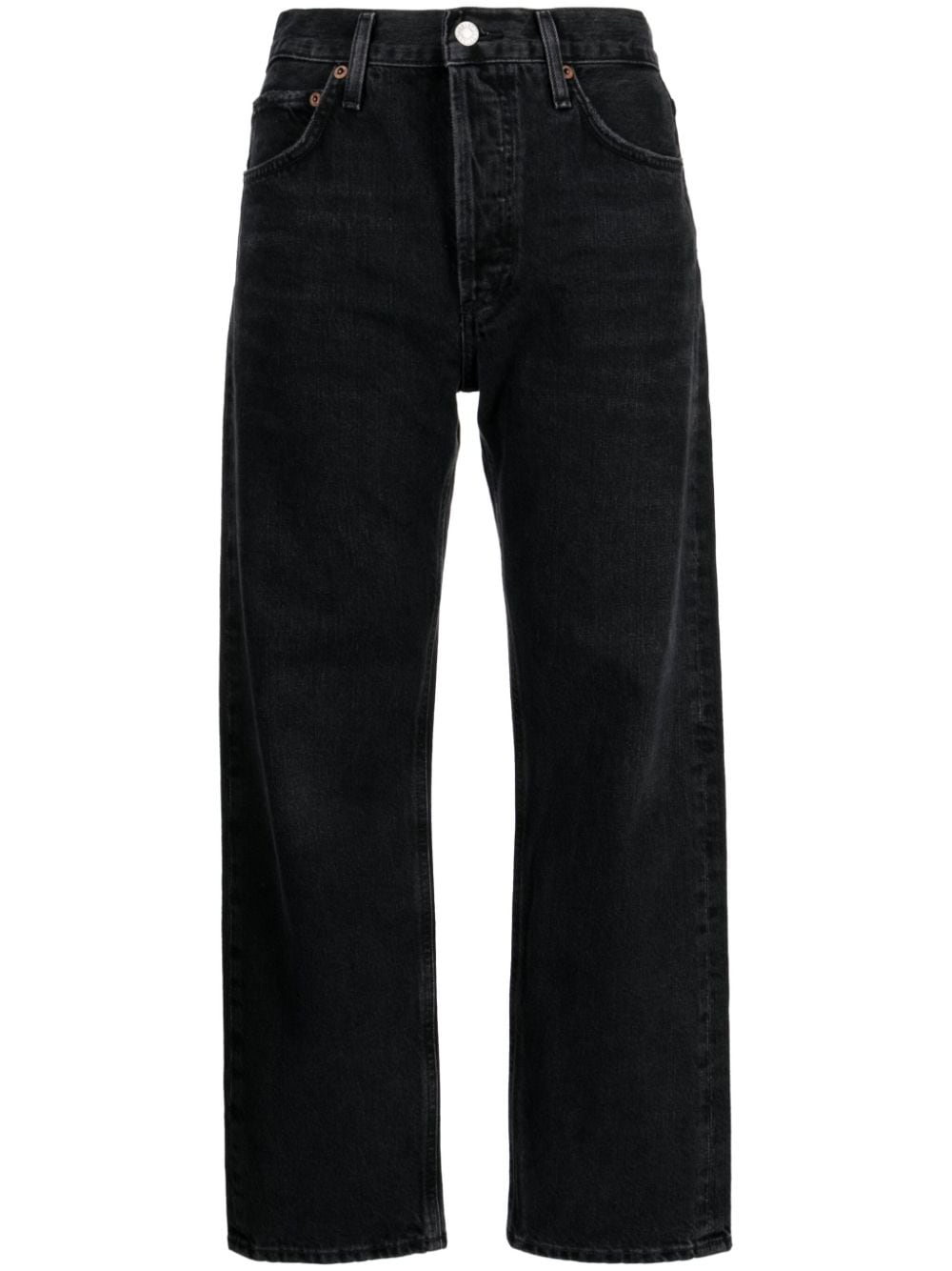 AGOLDE Parker Cropped-Jeans - Schwarz von AGOLDE