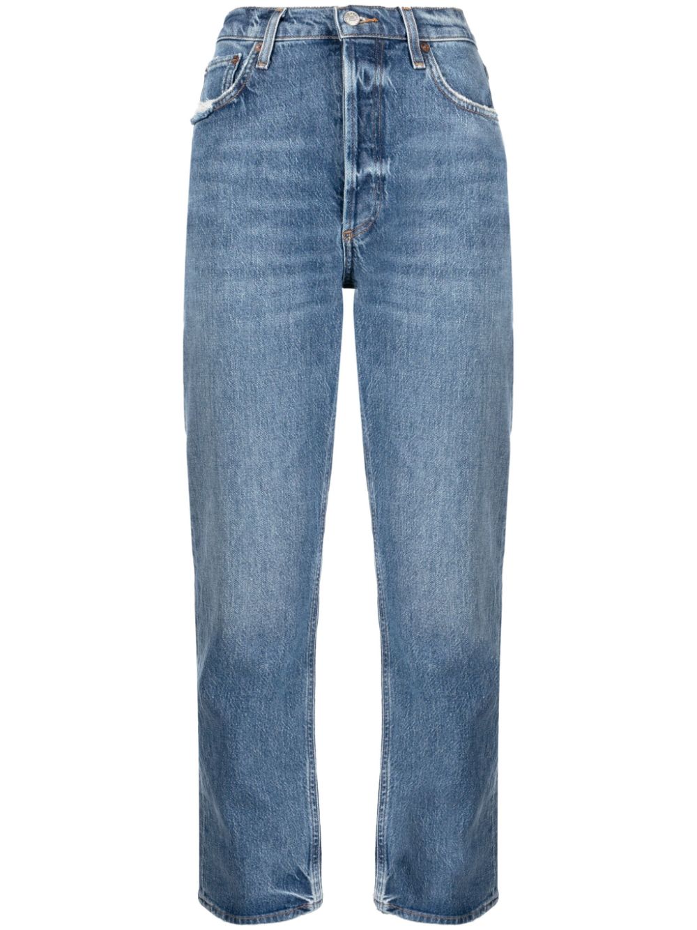 AGOLDE Riley Cropped-Jeans - Blau von AGOLDE