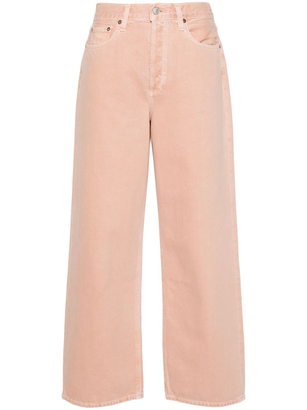 AGOLDE Slung mid-rise straight jeans - Rosa von AGOLDE