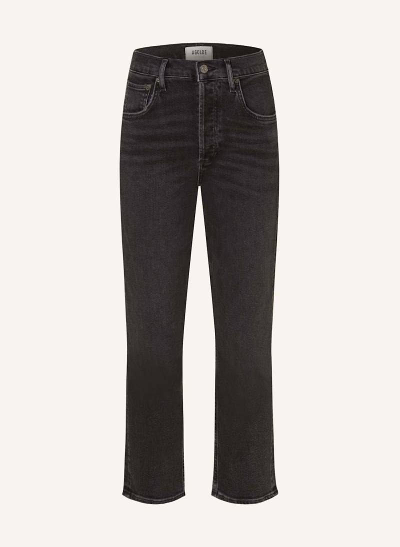 Agolde Straight Jeans Riley schwarz von AGOLDE