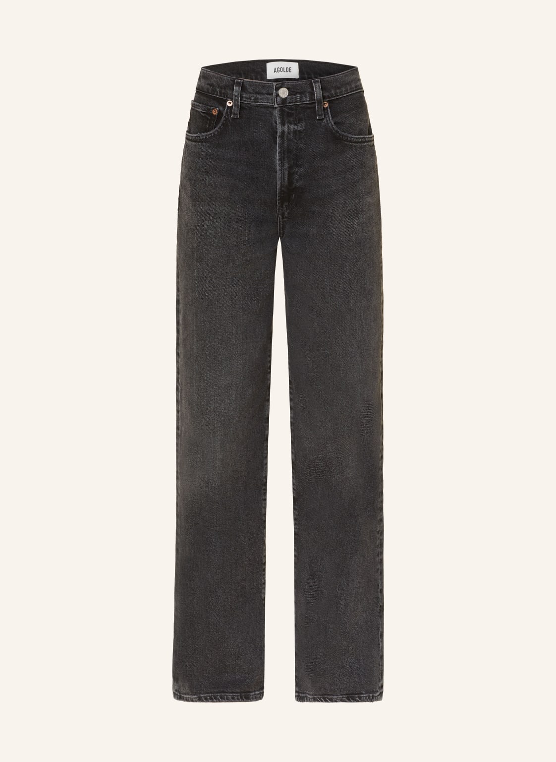 Agolde Straight Jeans Harper schwarz von AGOLDE