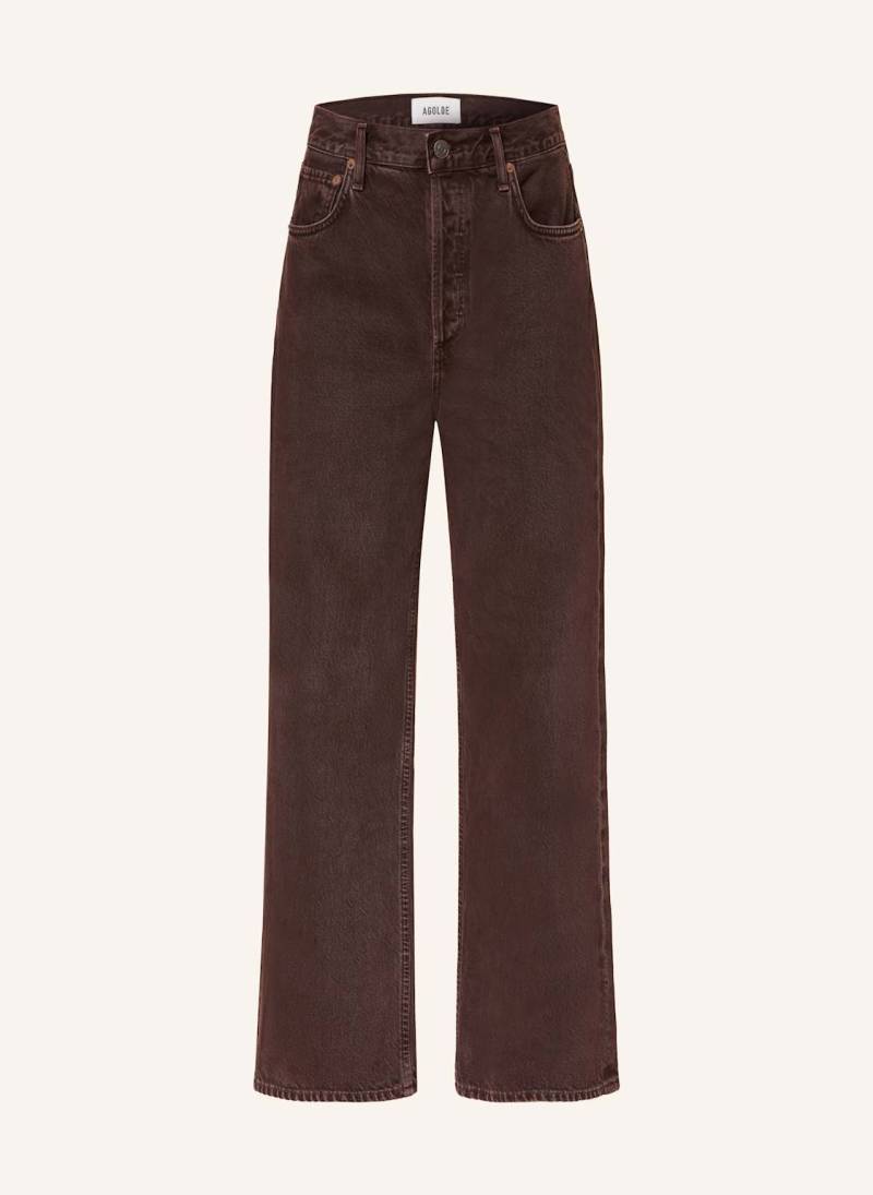 Agolde Straight Jeans Ren braun von AGOLDE