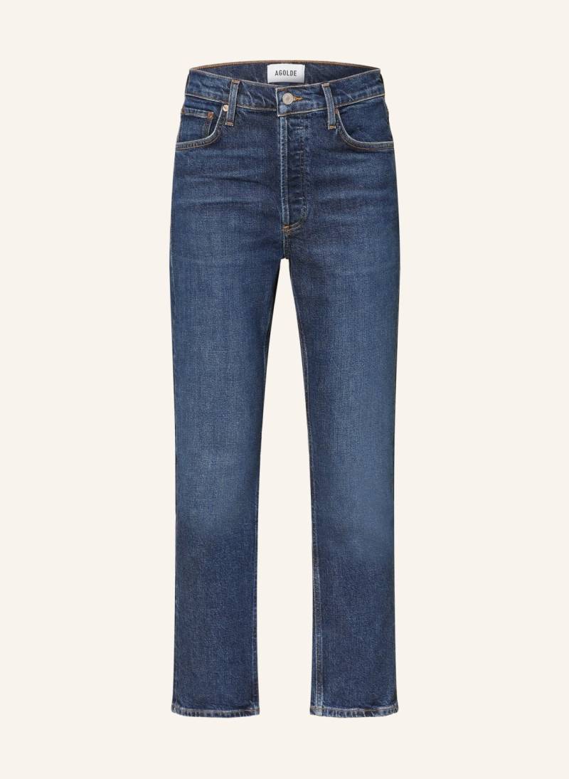 Agolde Straight Jeans Riley blau von AGOLDE