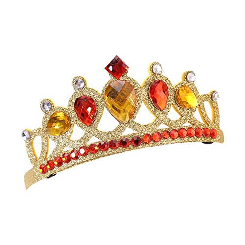 Krone Tiara Haarband Haarreif Schmuck Verlobungszubehör für Frauen Festzug Mode Haarschmuck Geburtstag Party Dekoration Braut Haarschmuck Festlich Party Stirnband Modische Haarschmuck von AGONEIR