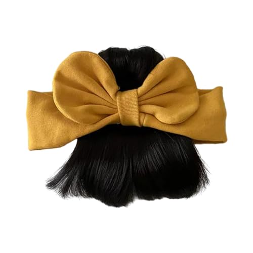 Modische Baby Mädchen Stirnband Nette Kleinkinder Bowknot Perücken Kopfbedeckung Schöne Kleinkinder Haar Zubehör Für Neugeborene Kind Haar Zubehör von AGONEIR