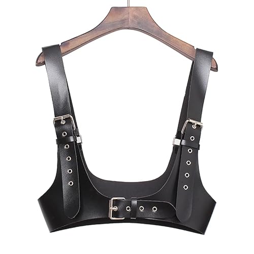 Frauen Gürtel Taille Brustkette Nieten Hosenträger Karneval Club Halloween Party Weihnachten Cosplay Body Accessoires Goth Punk von AGRIBO