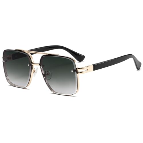 AGRIEVE Modische Sonnenbrillen für Herren, hoch, klassisch, für Damen, coole Brillen mit Metallrahmen, C3, Einheitsgröße von AGRIEVE