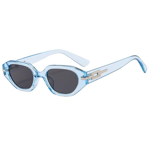 AGRIEVE Retro-Mode-Cat-Eye-Sonnenbrille für Damen und Herren, klassische Vintage-Sonnenbrille mit UV400-Schutz, für den Außenbereich, Blau, Einheitsgröße von AGRIEVE