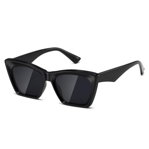 AGRIEVE Sonnenbrillen Brillengestell Shades Damen Brillen Metallrahmenlose Brillen Mode UV400, 1.Schwarzgrau, Einheitsgröße von AGRIEVE