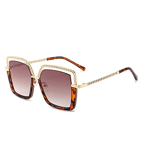 AGRIEVE Sonnenbrillen für Damen, mit Kette, aus Legierung, für Herren, Sonnenbrille, Mädchen, UV400, 2, Einheitsgröße von AGRIEVE