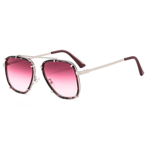 AGRIEVE Sonnenbrillen für Damen und Herren, Vintage-Stil, Retro, Farbverlauf, modisch, UV400, Violett, Einheitsgröße von AGRIEVE