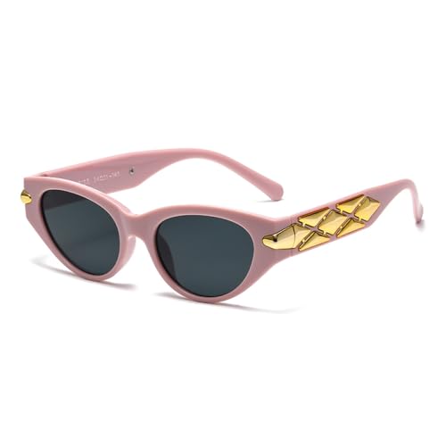 AGRIEVE Unregelmäßige schwarze Sonnenbrille für Damen, coole Sonnenbrille, Cateye-Sonnenbrille, modische Sonnenbrille für Damen, UV400, für Damen, Violett/Schwarz, Einheitsgröße von AGRIEVE