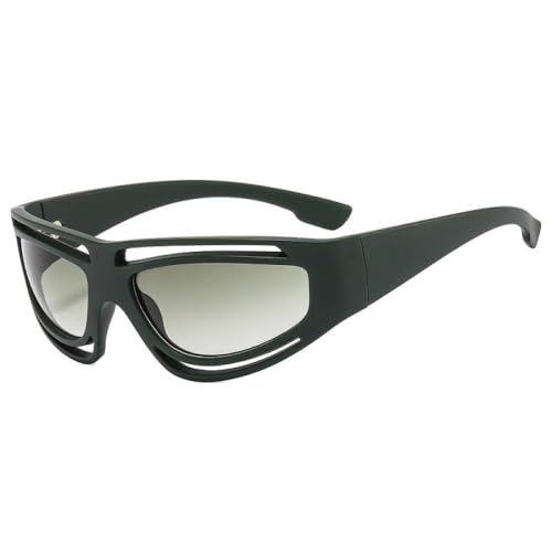 AGRIEVE Vintage-Sonnenbrille für Damen, modische Sonnenbrille, trendige Schattierungen, Luxus, Steampunk, Punk, Zukunftsbrillen, ästhetisch, c8, Einheitsgröße von AGRIEVE