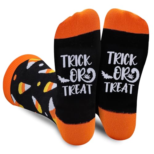 AGRIMONY Lustige Halloween Socken für Frauen Damen Teenager Mädchen Geist Spaß Niedlich Verrückt deko Funky Crew Sockenn – Halloween-Geschenke Strümpfe kostüm von AGRIMONY