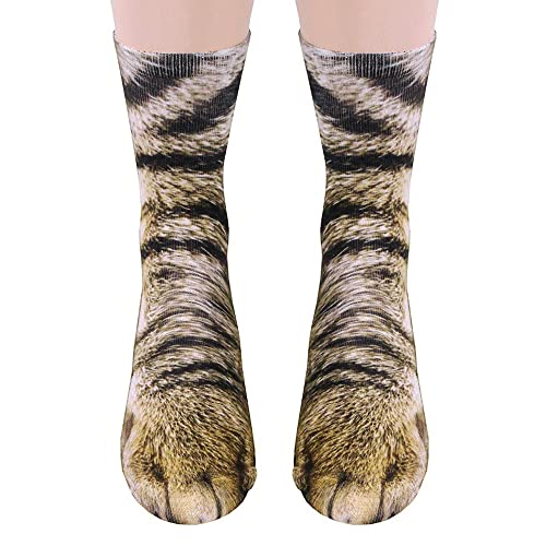 Lustige Katzen Katzenpfote Socken Herren Damen -Geschenke für Männer Papa Lustig Tier Coole Motiv Socken Witzige Katzenliebhaber Vatertagsgeschenk Ostern Valentinstag Weihnachten Geburtstagsgeschenk von AGRIMONY