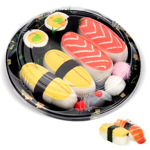 Lustige Socken in Sushi-Form Herren Papa Damen-Geschenke für Männer Lustig Witzige Verrückte Motiv Socken Japanische Geschenkideen Vatertagsgeschenk Ostern Weihnachten Geburtstagsgeschenk - 3 Paar Lustige Socken in Sushi-Form Herren Papa Damen-Geschenke für Männer Lustig Witzige Verrückte Motiv Socken Japanische Geschenkideen Vatertagsgeschenk Ostern Weihnachten Geburtstagsgeschenk - 3 Paar von AGRIMONY