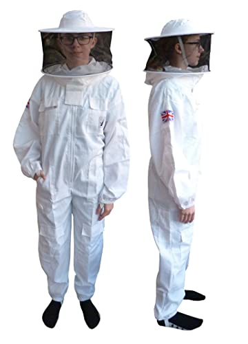 AGS Kinder Baumwolle Imker Rundhut Bienenanzug Schutzanzug (Medium) von AGS