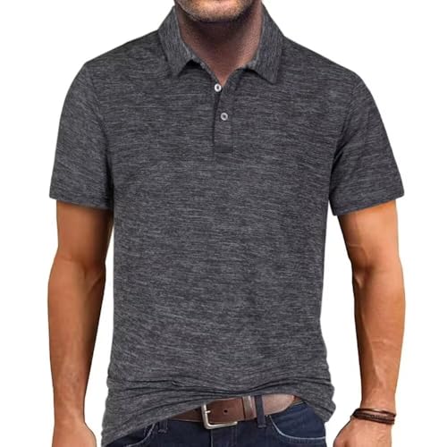 AGTCARE Herren Polo Shirt Kurzarm Sport T-Shirt Button Basic Athletic Golf Polos für Männer von AGTCARE
