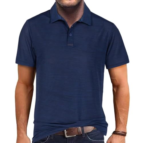 AGTCARE Herren Polo Shirt Kurzarm Sport T-Shirt Button Basic Athletic Golf Polos für Männer AGTCARE Herren Polo Shirt Kurzarm Sport T-Shirt Button Basic Athletic Golf Polos für Männer von AGTCARE