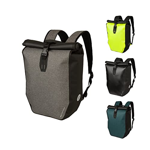 AGU Shelter Fahrradrucksack Wasserdicht, 21L Fahrradrucksack für Herren und Damen mit Reflektierende Details, Rucksack Fahrrad mit Laptopfach aus Premium Recyceltes Polyester - Grau von AGU