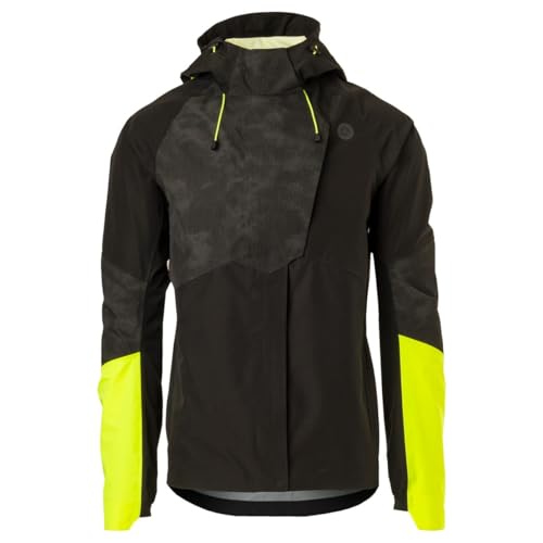 AGU Tech Regenjacke Commuter Hi-vis & Reflection Herren - Schwarz - S von AGU