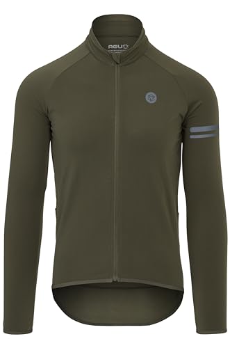 AGU Thermo Trikot Langarm Essential Herren Army Green XL von AGU