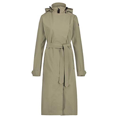 AGU Trench Coat Long Regenjacke Urban Outdoor Damen Green Pistachio L von AGU