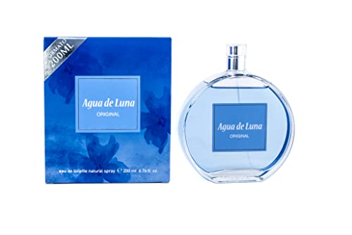 AGUA DE LUNA - Original, Eau de Toilette für Damen, 200 ml, Eau de Toilette, natürlich und weiblich, blumiger Duft, frischer und langanhaltender Duft von AGUA DE LUNA