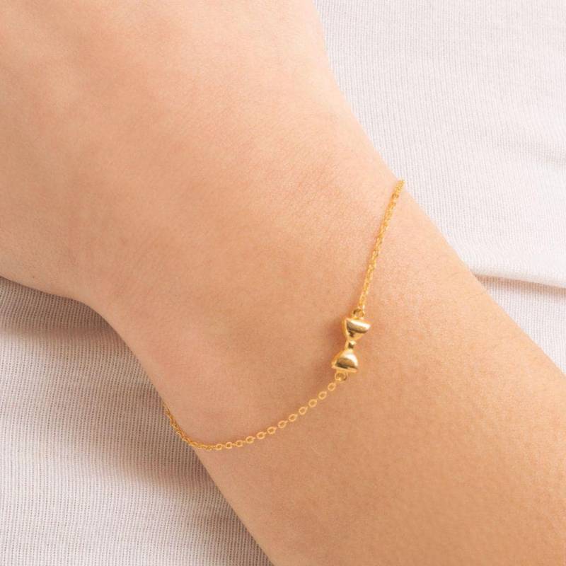 Schleifen Armband | Gold 925 Sterling Silber 18 Karat Vergoldet Wasserfest Trend von AGVAStudio