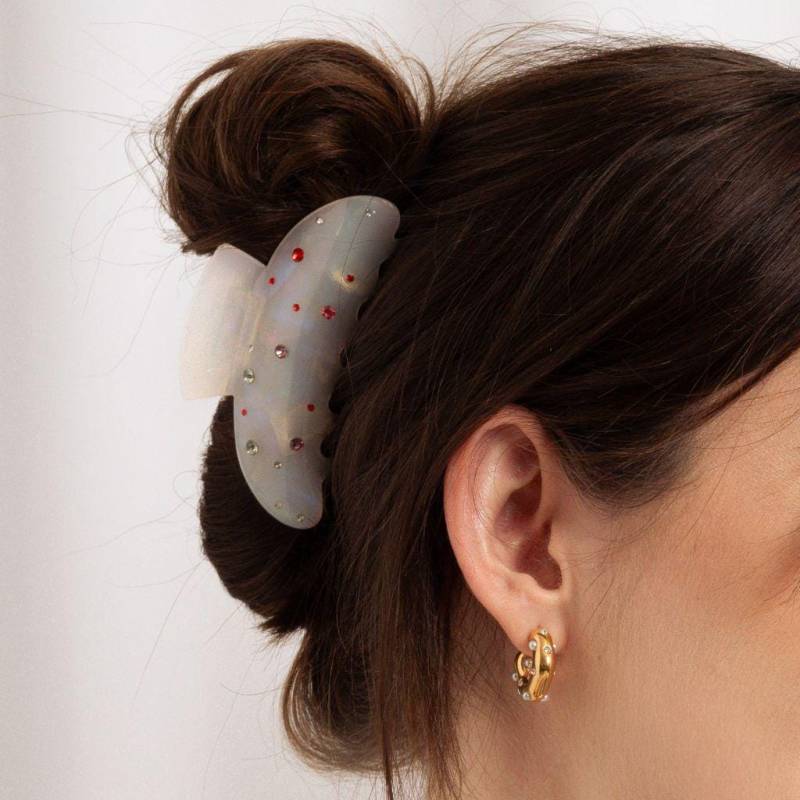 Strass Haarspangen | Für Langes Haar Weiße Haarklammer Dickes Haarspange Strasssteine von AGVAStudio