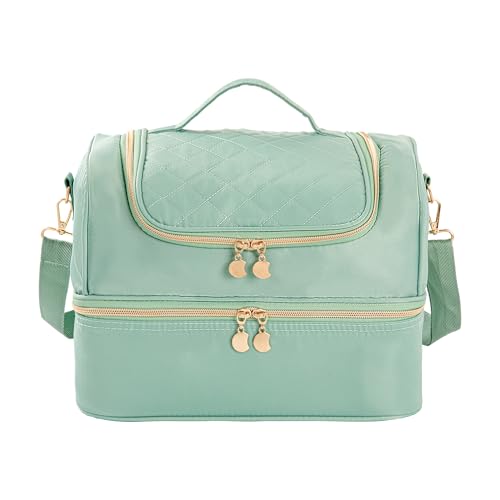 AGX Bravo Nagellack-Organizer, Reise-Gel-Nagellack-Aufbewahrungsbox, für 60 Flaschen, Grün , Tasche mit doppeltem Reißverschluss AGX Bravo Nagellack-Organizer, Reise-Gel-Nagellack-Aufbewahrungsbox, für 60 Flaschen, Grün , Tasche mit doppeltem Reißverschluss von AGX Bravo