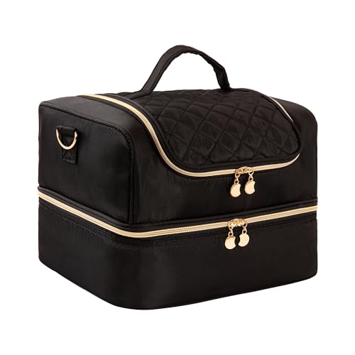 AGX Bravo Nagellack-Organizer, Reise-Gel-Nagellack-Aufbewahrungsbox, für 60 Flaschen, Schwarz, Tasche mit doppeltem Reißverschluss AGX Bravo Nagellack-Organizer, Reise-Gel-Nagellack-Aufbewahrungsbox, für 60 Flaschen, Schwarz, Tasche mit doppeltem Reißverschluss von AGX Bravo