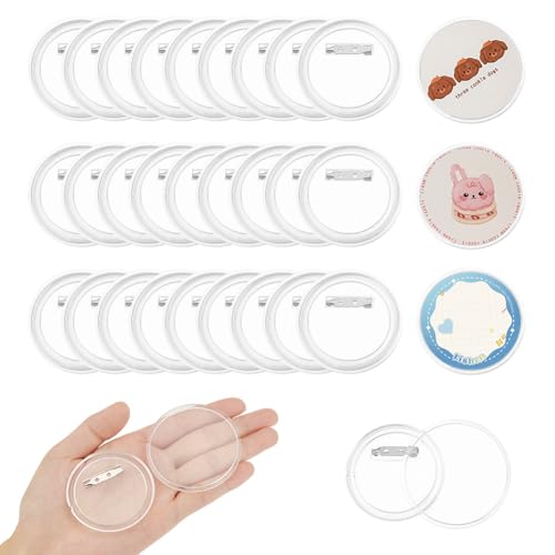 AHANDMAKER 50 Packung Button Abzeichen Mit Acryl Design Kunststoff Bastelknopf Mit Anstecknadel Button Maker Rohlinge Runde Bild Foto Buttons Blanke Ansteckknöpfe Für DIY Bastelarbeiten 2.32 Zoll AHANDMAKER 50 Packung Button Abzeichen Mit Acryl Design Kunststoff Bastelknopf Mit Anstecknadel Button Maker Rohlinge Runde Bild Foto Buttons Blanke Ansteckknöpfe Für DIY Bastelarbeiten 2.32 Zoll von AHANDMAKER