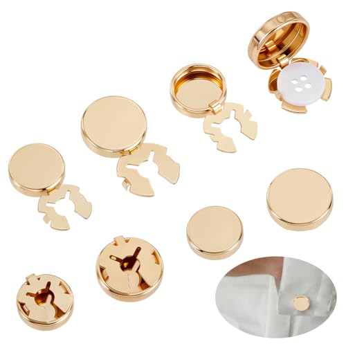AHANDMAKER 8 Stück Manschettenknöpfe In 2 Stilen Flache Runde Knopfabdeckungen Für Männer Klassisches Manschettenknöpfe Set Hemd Für Hochzeit Geschäft Formelle Veranstaltung AHANDMAKER 8 Stück Manschettenknöpfe In 2 Stilen Flache Runde Knopfabdeckungen Für Männer Klassisches Manschettenknöpfe Set Hemd Für Hochzeit Geschäft Formelle Veranstaltung von AHANDMAKER