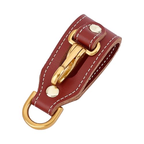 AHANDMAKER Leder Schlüsselanhänger Für Herren Ledergürtel Schlüsselhalter Schlüsselanhänger Für Herren – Ledergürtelschlaufe Mit Messing Schlüsselring Clip von AHANDMAKER